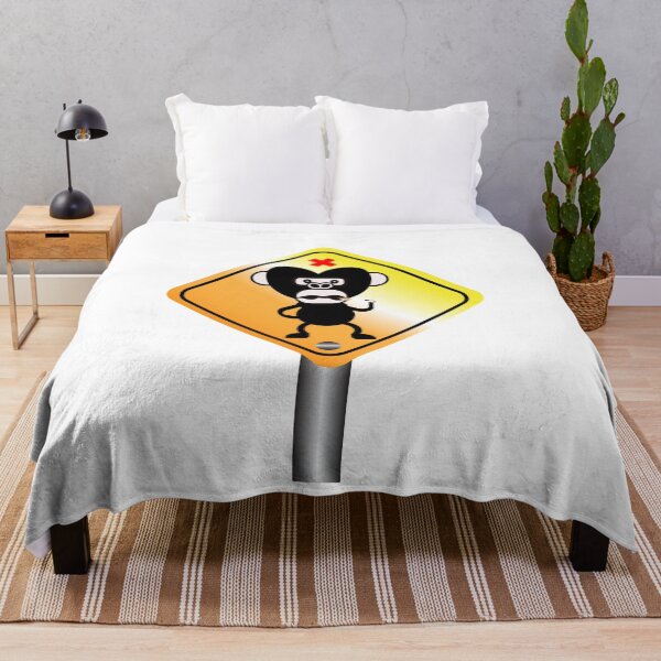Item preview, road sign monky t-shirt | road side monky poster  designed and sold by KARTICK DUTTA.
