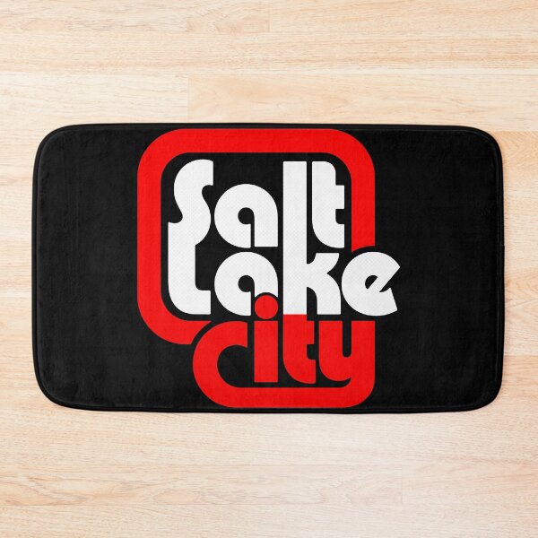 Item preview, Salt Lake City, Utah | Retro Block | Red & White designed and sold by retroready.