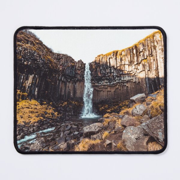 Item preview, Wide angle of Svartifoss Waterfall designed and sold by roman-visuals.