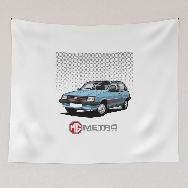 Item preview,  MG Metro - single Illustration - Denim Blue designed and sold by RJWautographics.
