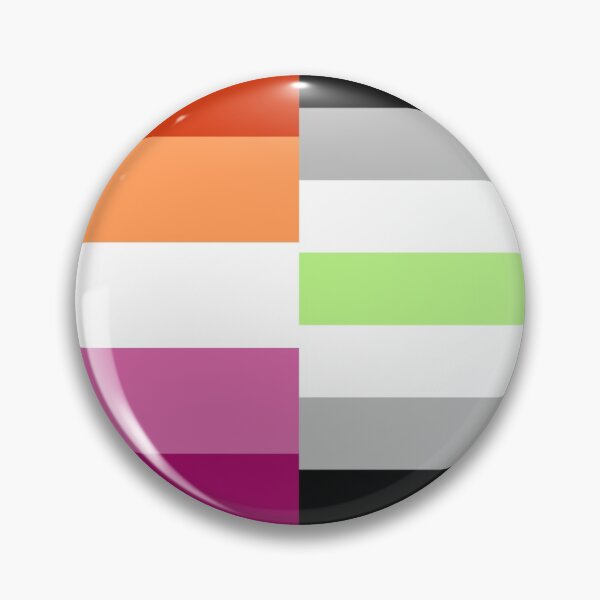 Item preview, Agender Lesbian pride pin badge designed and sold by randox3stickers.