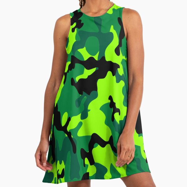Lime Green Camo Dresses for Sale | Redbubble