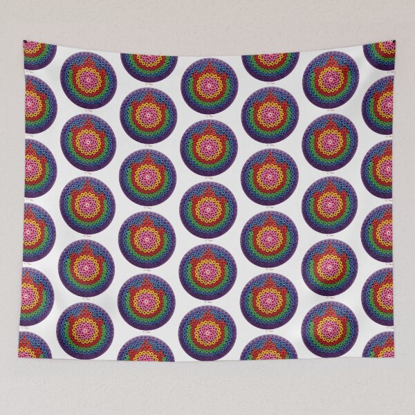 Item preview, Round multicolored, picture of ironing beads, deco designed and sold by VataYellowSeed.