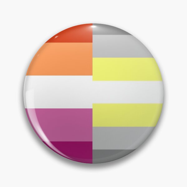 Item preview, Demigender Lesbian pride pin badge designed and sold by randox3stickers.