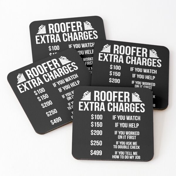 Item preview, Roofer Extra Charges Funny Roofing Gift designed and sold by AwesomeWorld1.