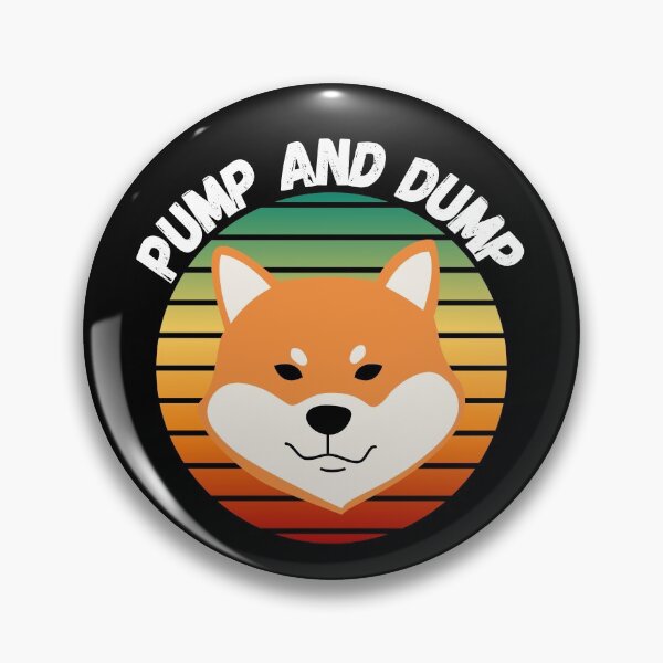 Item preview, Vintage Sunset Pump and Dump Shib coin- Shiba Inu Crypto (Shibatoken) designed and sold by CaitU.