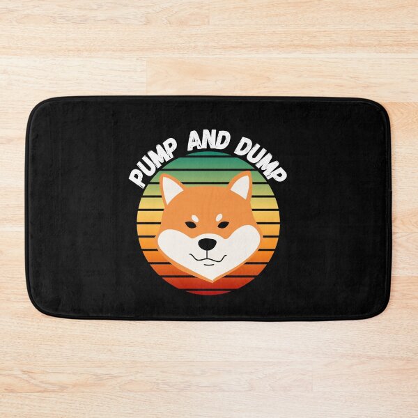 Item preview, Vintage Sunset Pump and Dump Shib coin- Shiba Inu Crypto (Shibatoken) designed and sold by CaitU.