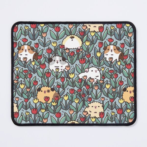 Item preview, Teddy Guinea pigs and Flowers Pattern designed and sold by Miri-Noristudio.