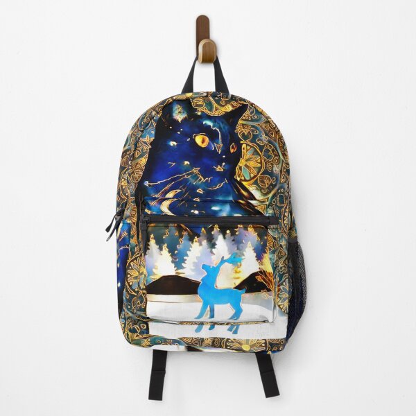 Item preview, Mystical watercolour Feline with mandala pattern on background  designed and sold by Lubellebubble20.