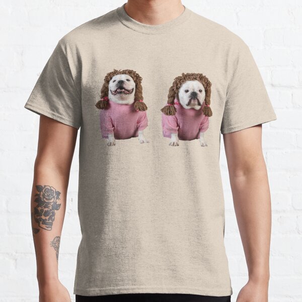 Two set of dogs happy face and sad face funny expressions  Classic T-Shirt