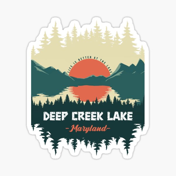 Item preview, Retro Deep Creek Lake Maryland designed and sold by Friday NightCo.