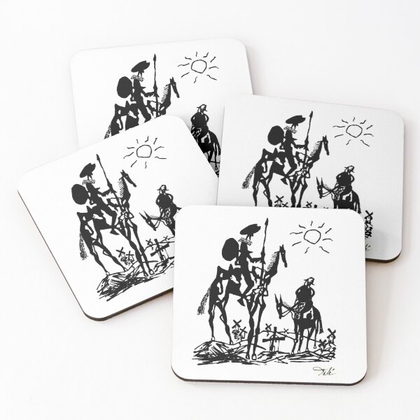 Item preview, Don Quixote : Vintage Tilting with Windmills Abstract Print designed and sold by posterbobs.