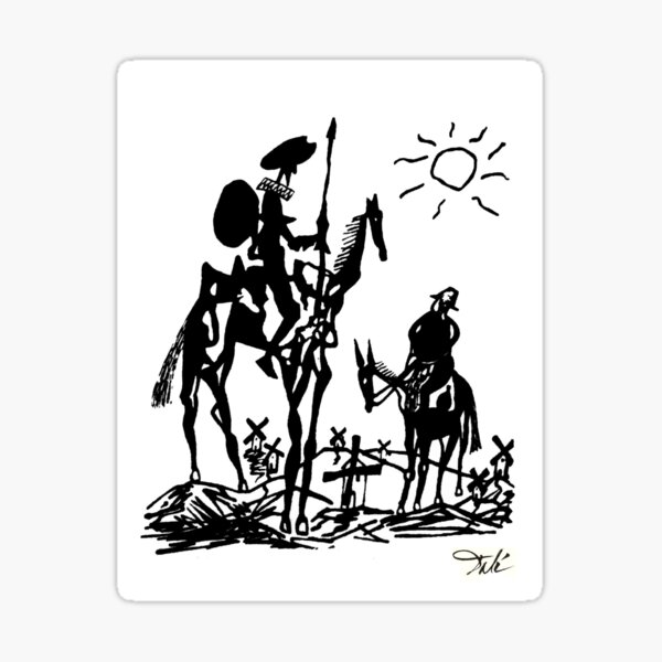 Artikel-Vorschau von Don Quijote: Vintage-Kippen mit Windmühlen, abstrakter Druck, designt und verkauft von posterbobs.