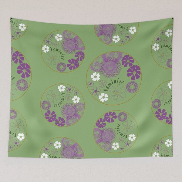 Item preview, Feminist floral circle designed and sold by ncxadair.