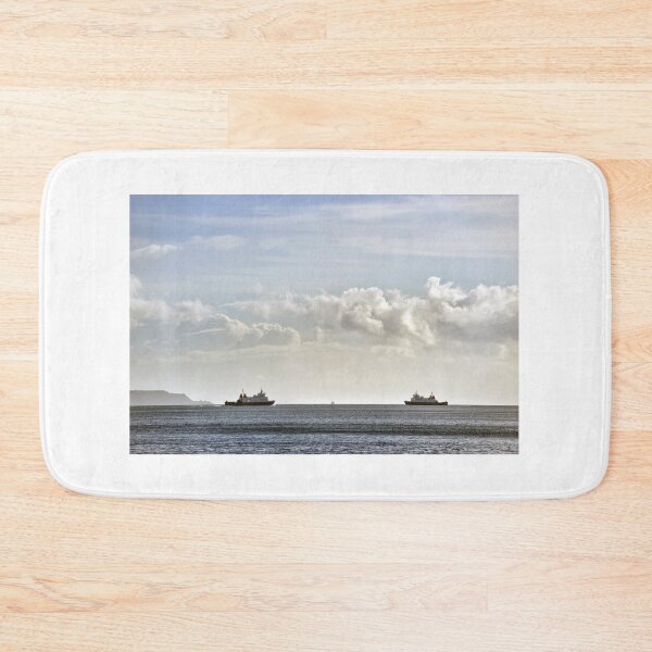 Item preview, The ferries Bute and Argyle about to pass each other, Firth of Clyde, Scotland designed and sold by Richard Flint.