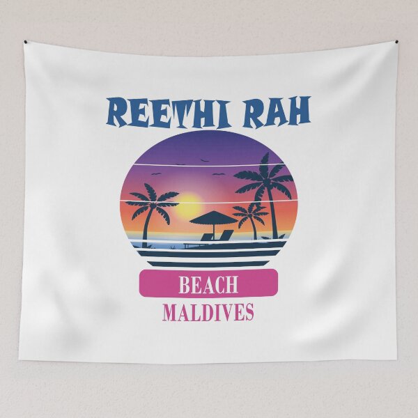 Item preview, Retro Reethi Rah Beach Maldives Sunset designed and sold by designArt95.