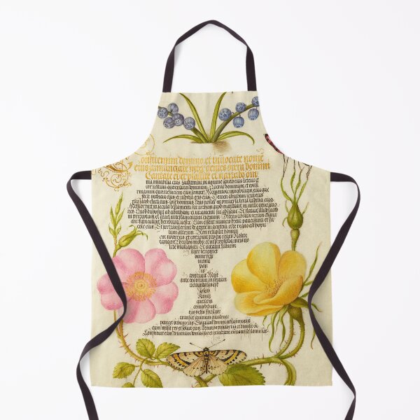 Item preview, Naturalist Manuscript Insects and Flowers Illumination: Grape Hyacinth, Wasplike Insect, Eglantine, Austrian Brier, and Magpie Moth  by Joris Hoefnagel  designed and sold by Naturalist Prints.