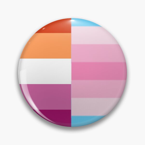 Item preview, Trans Lesbian pride pin badge designed and sold by randox3stickers.