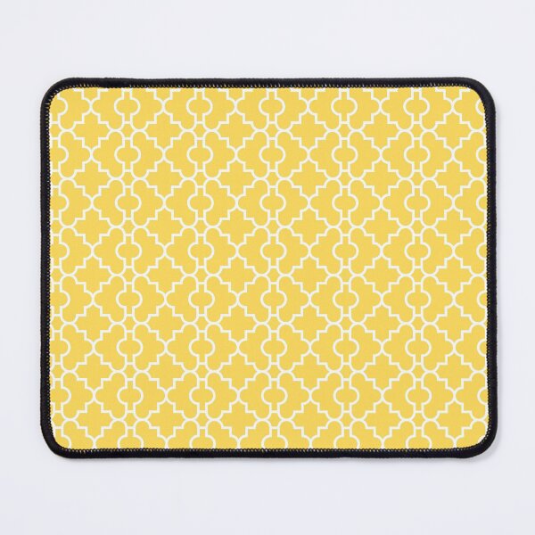 Item preview, Mustard Yellow Fancy Perfect Quatrefoil designed and sold by rewstudio.