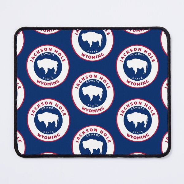 Item preview, Jackson Hole Wyoming State Flag Badge Bison Roundlet WY Pride designed and sold by palmettodigital.