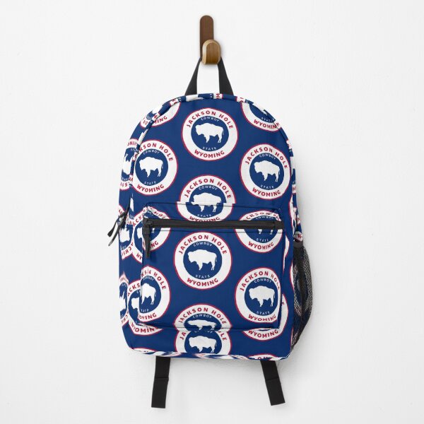 Item preview, Jackson Hole Wyoming State Flag Badge Bison Roundlet WY Pride designed and sold by palmettodigital.