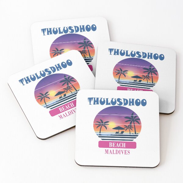 Item preview, Retro Thulusdhoo Beach Maldives Sunset designed and sold by designArt95.
