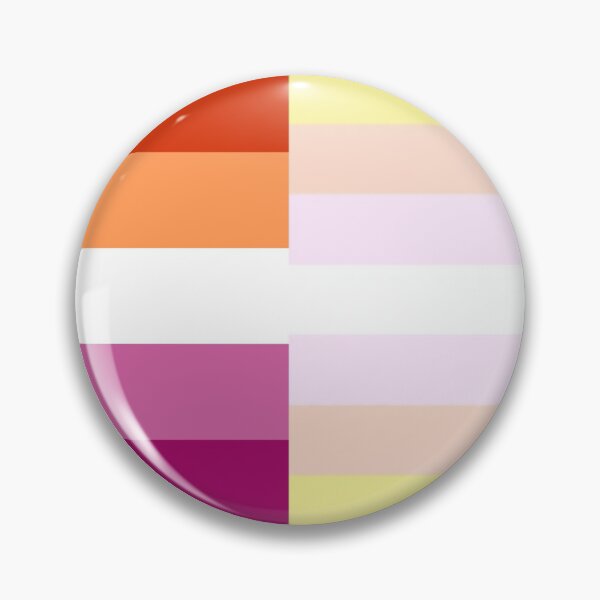Item preview, Pangender Lesbian pride pin badge designed and sold by randox3stickers.