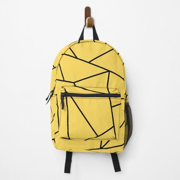 Item preview, Mustard Yellow Black Mosaic Lines designed and sold by rewstudio.