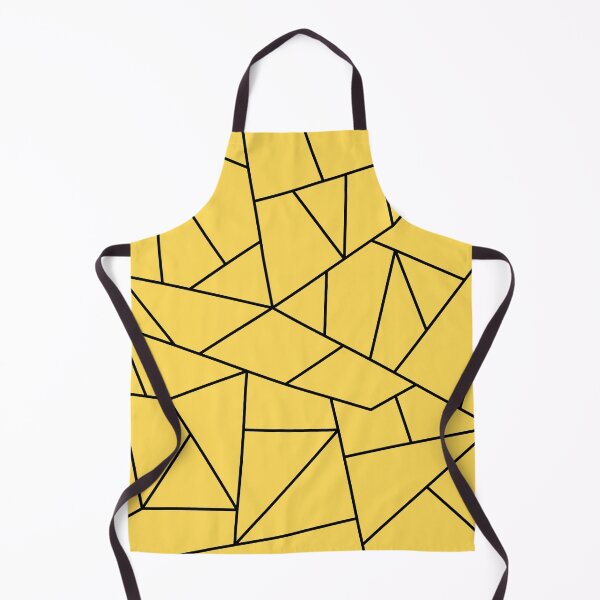 Item preview, Mustard Yellow Black Mosaic Lines designed and sold by rewstudio.