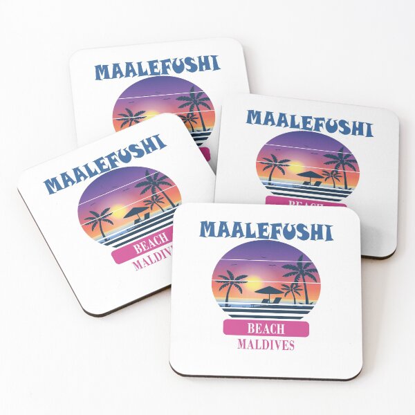 Item preview, Retro Maalefushi Beach Maldives Sunset designed and sold by designArt95.