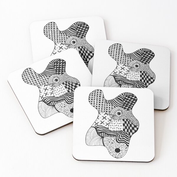 Item preview, Fish Zentangle Pattern Ink Art designed and sold by kerimeart.