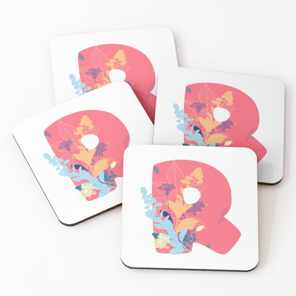 Item preview, Floral Monogram | Pink R designed and sold by MillwoodEngrave.