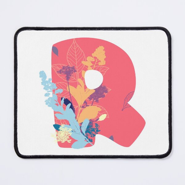 Item preview, Floral Monogram | Pink R designed and sold by MillwoodEngrave.