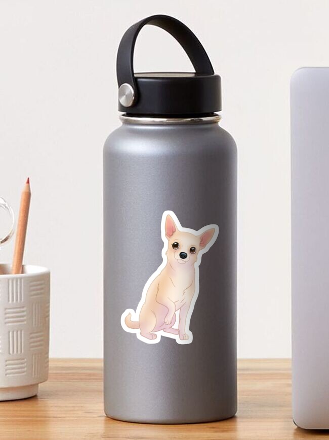 Thumbnail 1 of 3, Sticker, Chihuahua - Short hair cream designed and sold by Chiwowy.