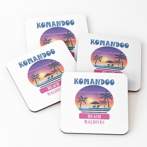 Item preview, Retro Komandoo Beach Maldives Sunset designed and sold by designArt95.