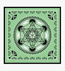 SACRED GEOMETRY - METATRONS CUBE - FLOWER OF LIFE - SPIRITUALITY Photographic Print