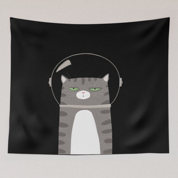 Item preview, Space Cat Astronaut designed and sold by agrapedesign.