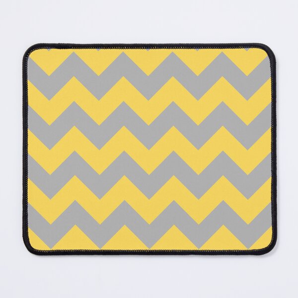 Item preview, Mustard Yellow And Gray Chevron Stripes designed and sold by rewstudio.