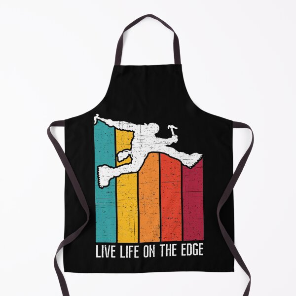Item preview, Live Life On The Edge. Ice Climbing. Silhouette. Retro Sunset. Grunge designed and sold by JellyBeenzz.