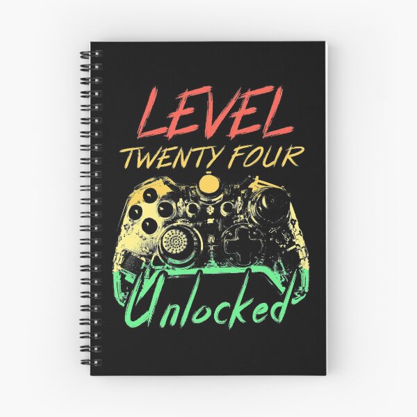 Item preview, Level 24 Unlocked 24 Years Old Retro 24th Gamer Birthday  designed and sold by TranscendFlow.