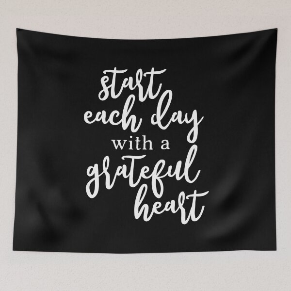 Item preview, Start Each Day With A Grateful Heart White designed and sold by amazingjoy.