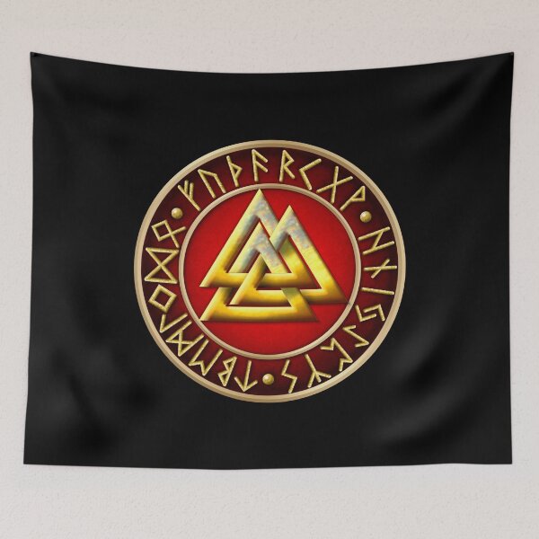 Item preview, Norse Valknut Runes - Red designed and sold by Naumaddic Arts.