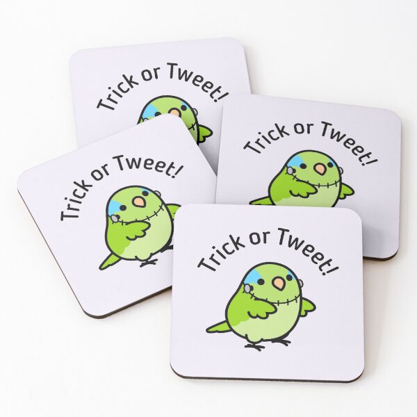 Item preview, Chubby Bird Frankenstein Parrotlet - Halloween designed and sold by birdhism.