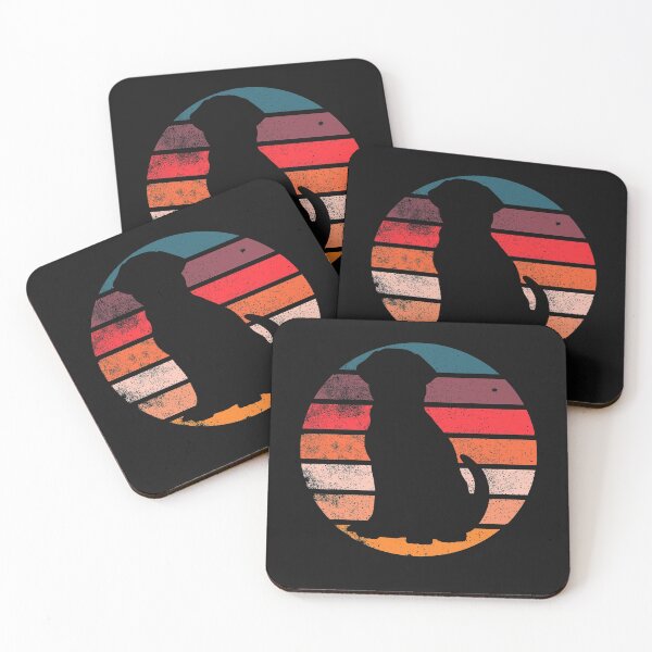 Item preview, Labrador Golden Retriever Retro Sunset designed and sold by Click-Like.