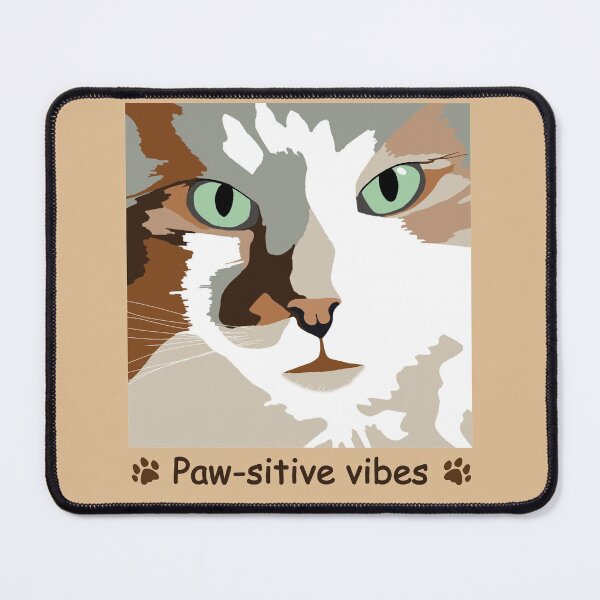 Item preview, Paw-sitive vibes - Cat designed and sold by Valgeneva.