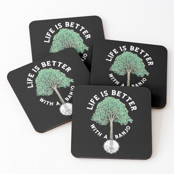 Item preview, Life is Better with a Banjo Vintage Tree Music  designed and sold by HansWerne.