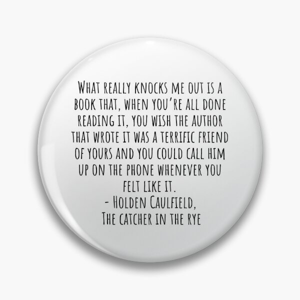 Item preview, The Catcher in the Rye Quotes about book authors designed and sold by QuotesBerry.
