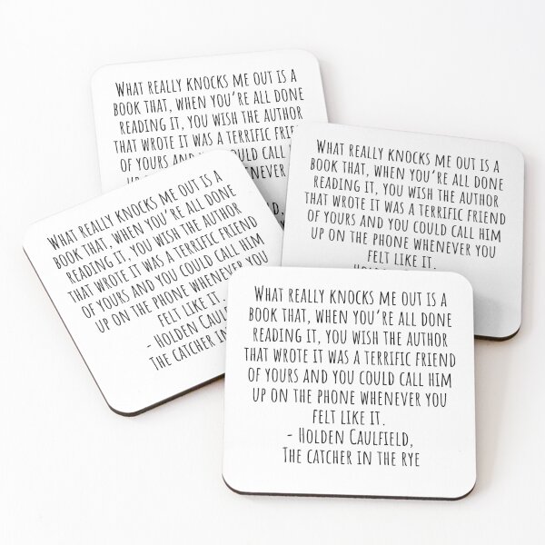 Item preview, The Catcher in the Rye Quotes about book authors designed and sold by QuotesBerry.