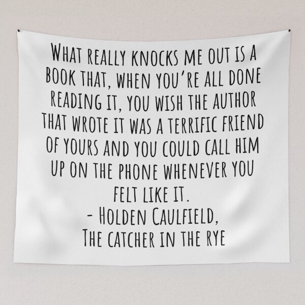 Item preview, The Catcher in the Rye Quotes about book authors designed and sold by QuotesBerry.