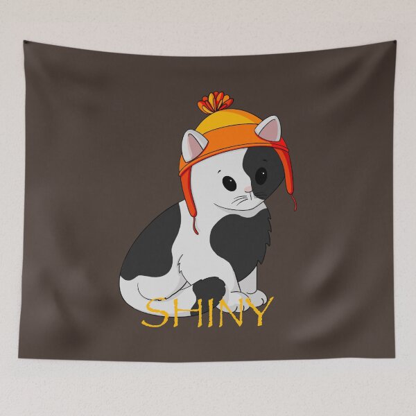 Item preview, Shiny Black and White Cat designed and sold by Alisha Ober Designs.